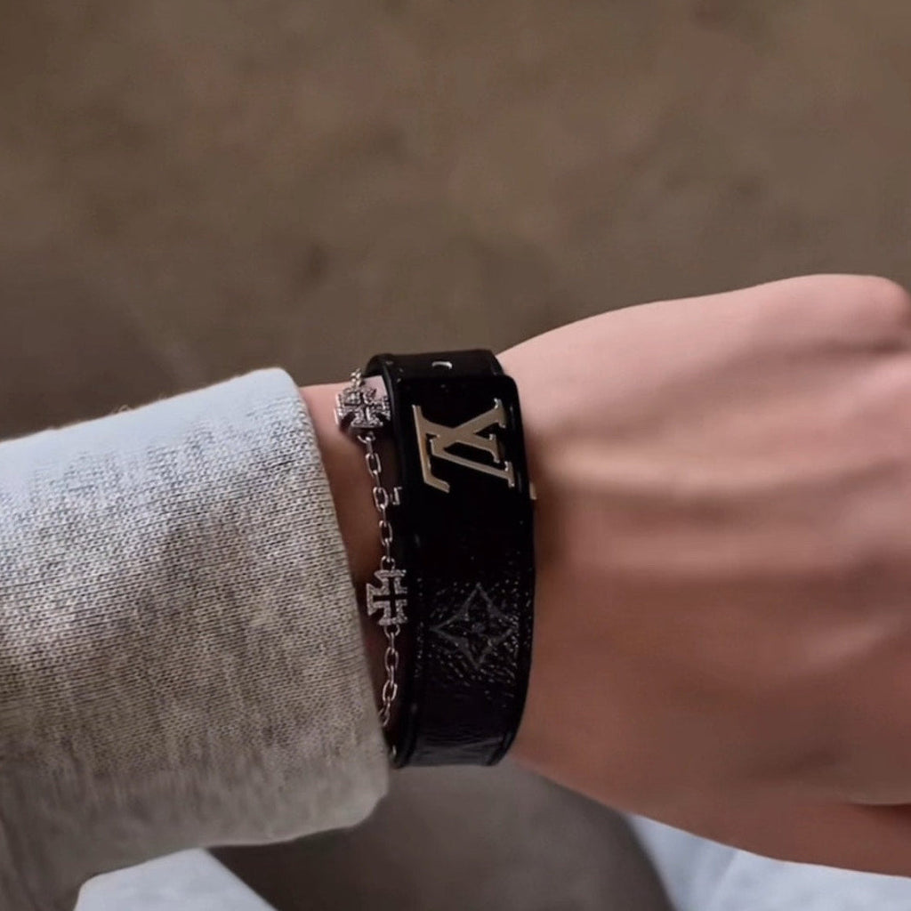 1:1 LV Leather Bracelet