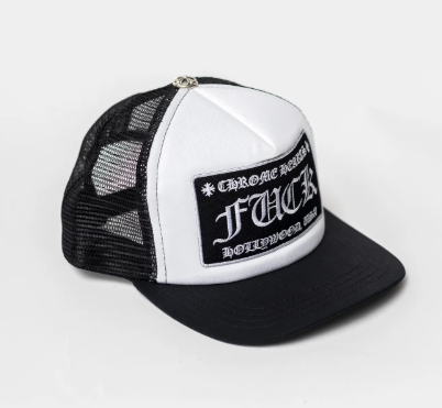 1:1 Chrome Hearts Trucker Hat -- White & Black