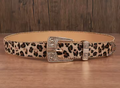 L.J. Leopard Print Belt