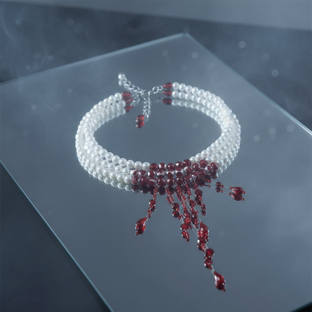 L.J. “It’s Only Blood” Pearl Choker